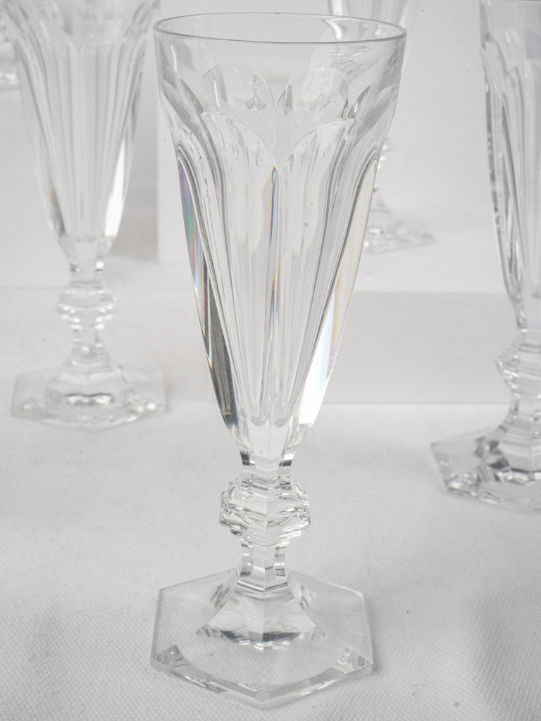 Timeless fluted crystal drinkware