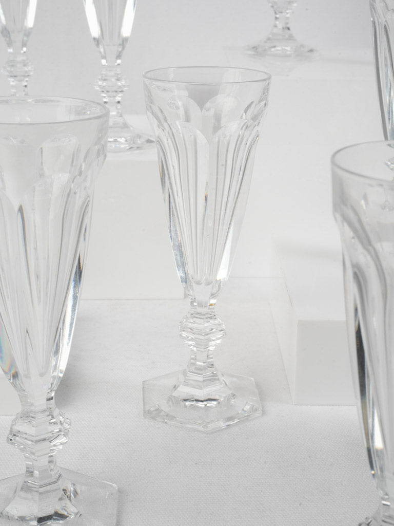 Historic Baccarat crystal glasses