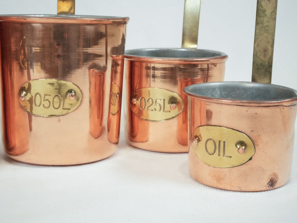Aged Copper Traditional Kitchen Jugs