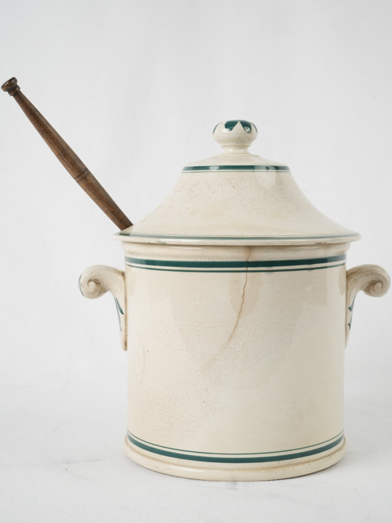 Collectible 19th-century French mustard jar