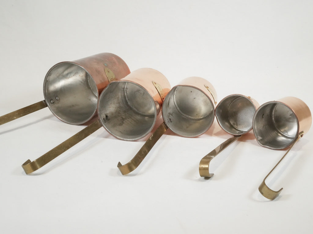 Distinctive Antique Copper Kitchen Measures