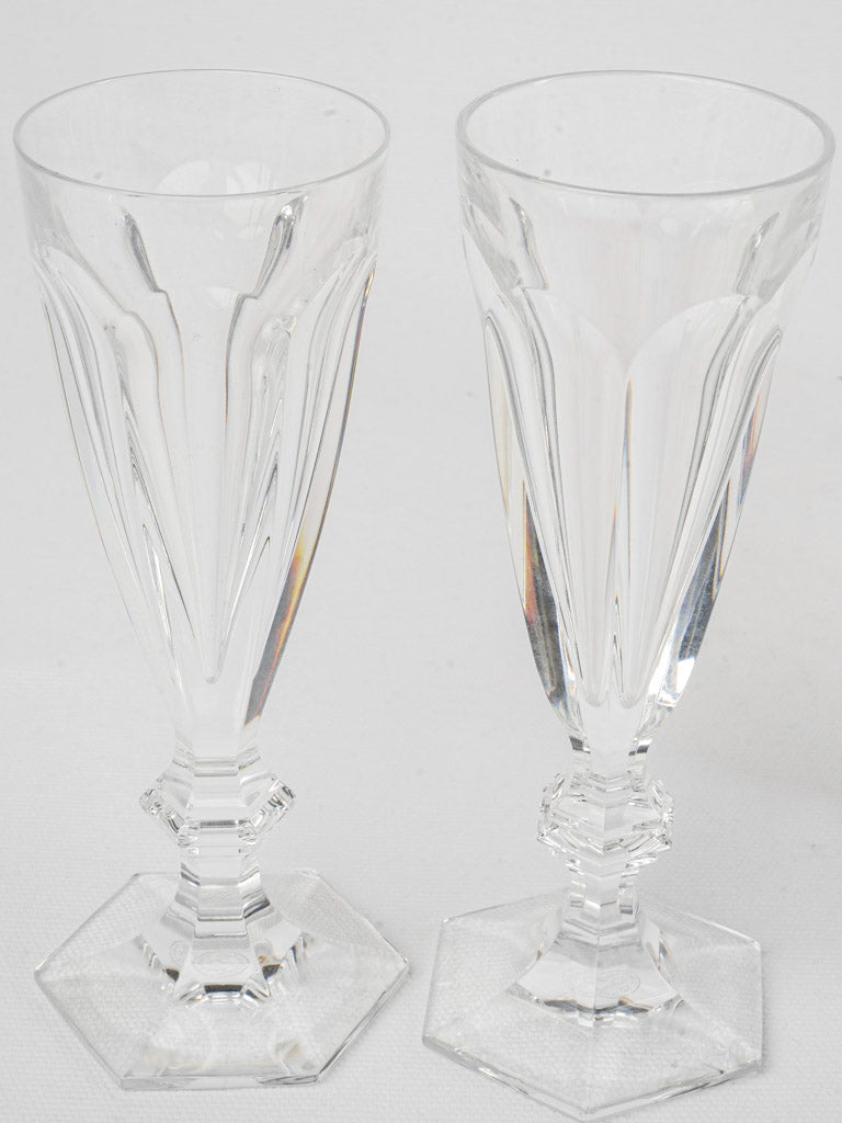 Luxurious weighty crystal stems
