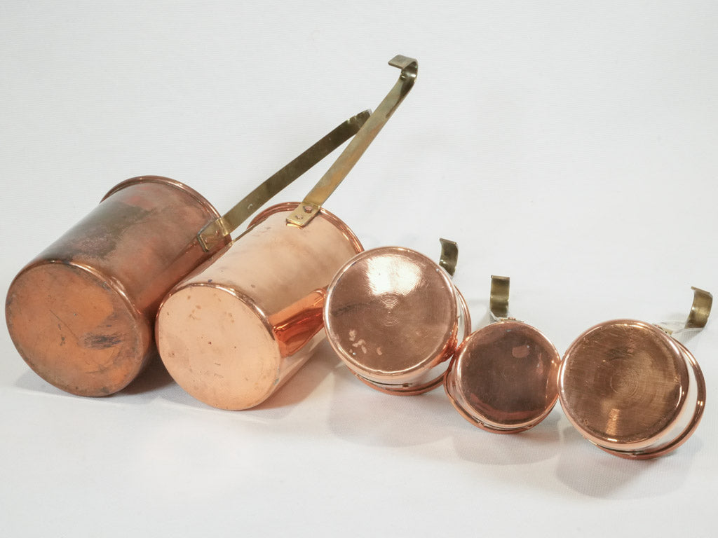 Elegant Vintage European Copper Jugs