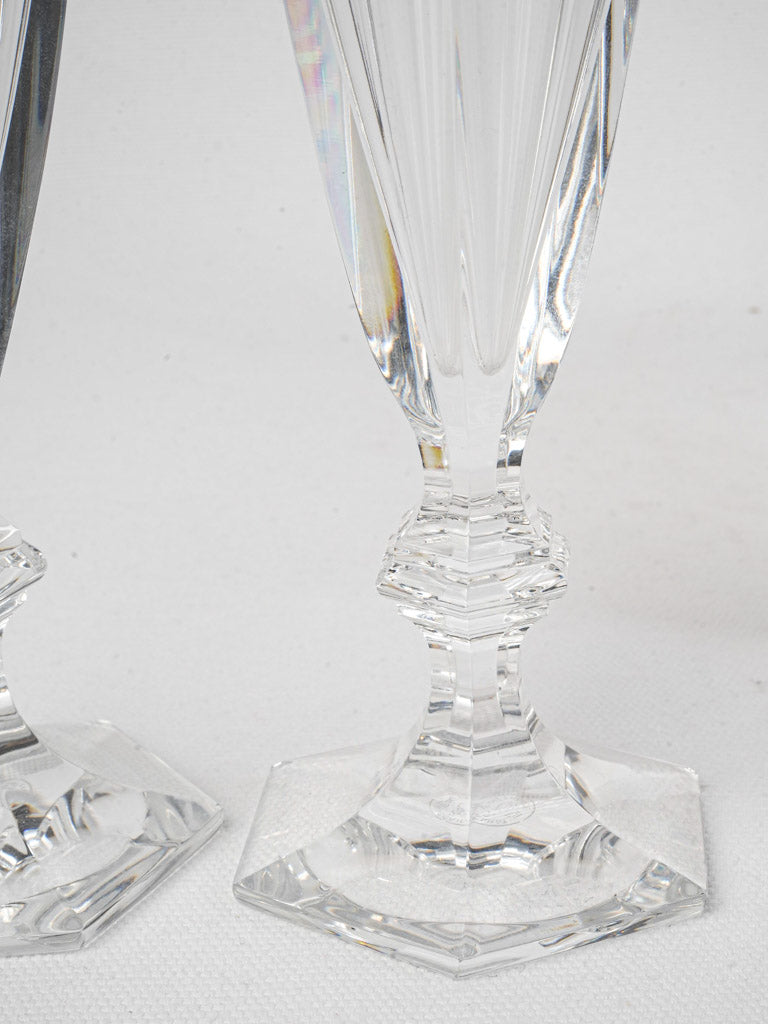 Distinctive baluster stemmed glassware