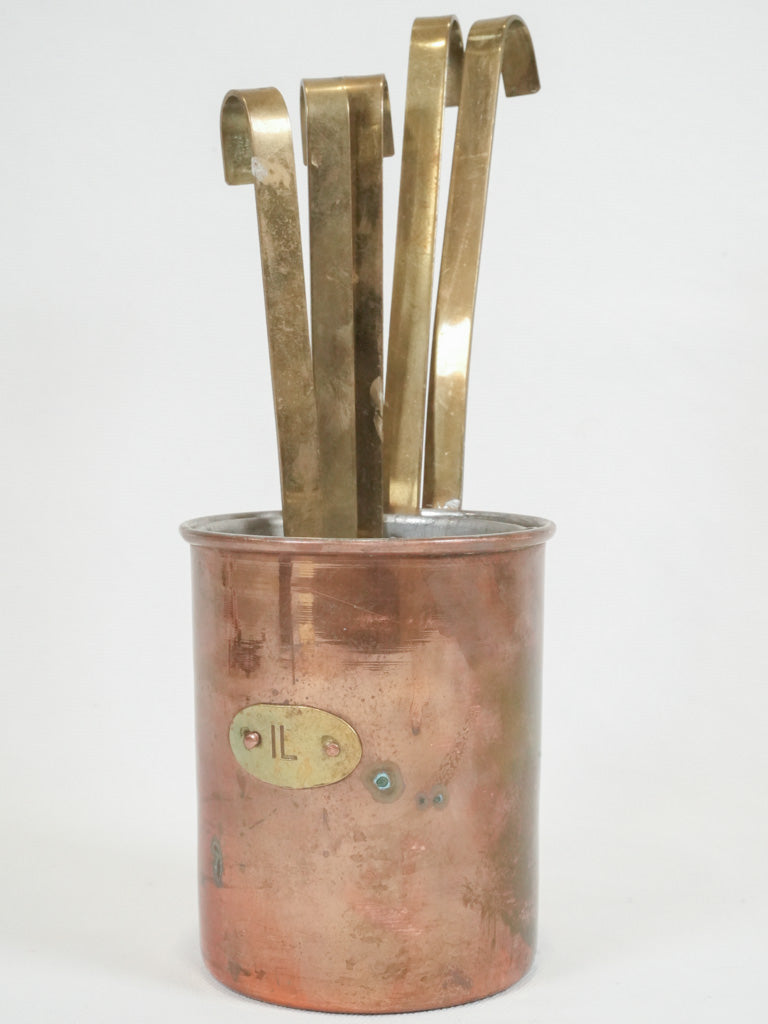 Vintage Copper Kitchen Measuring Jugs
