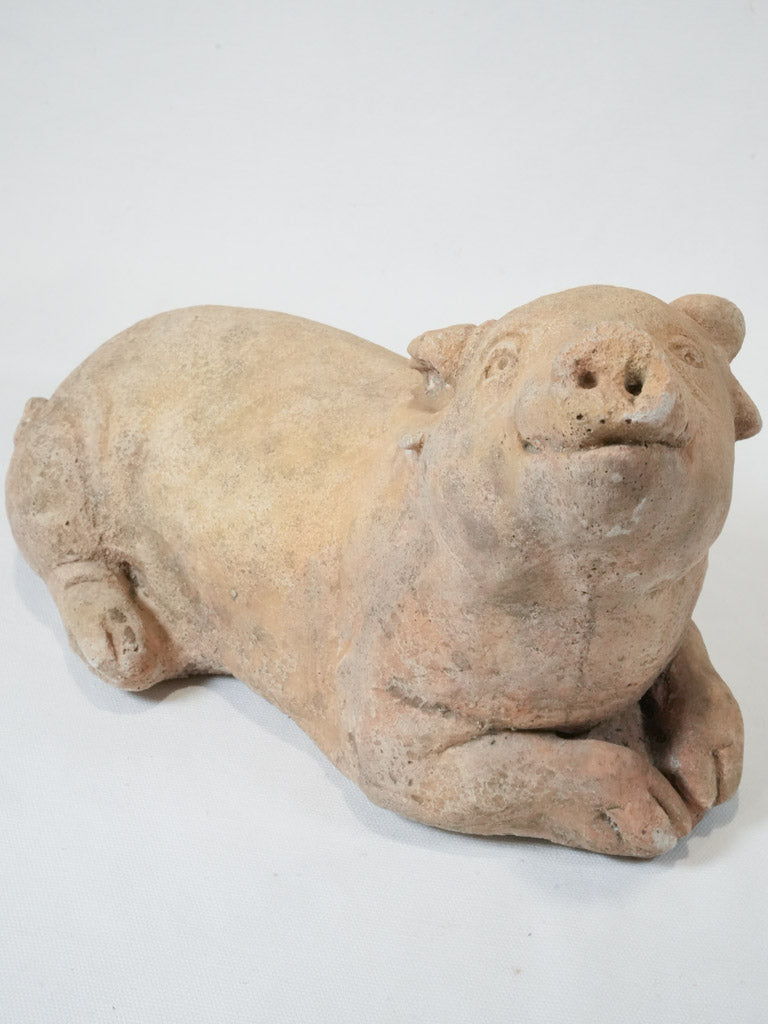 Charming and restful pig figurine