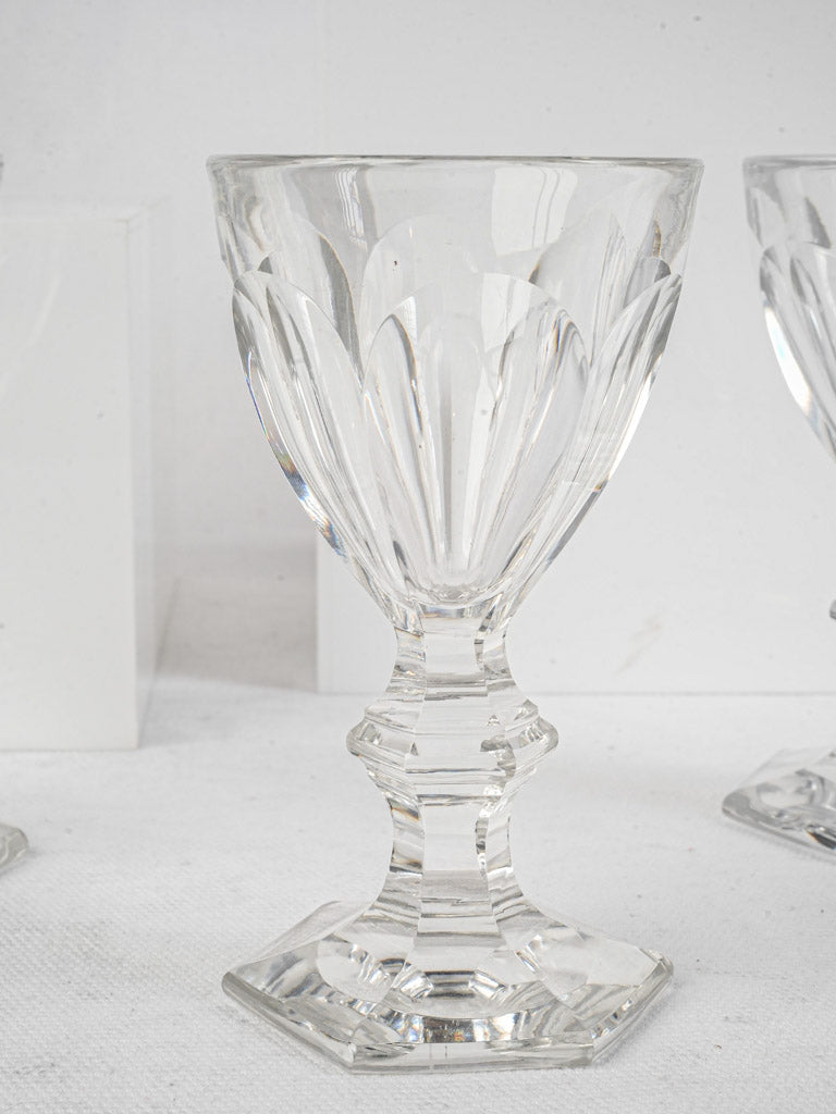 Elegant French-style glassware set