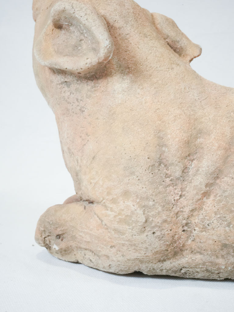 Ornate vintage-style pig garden decor