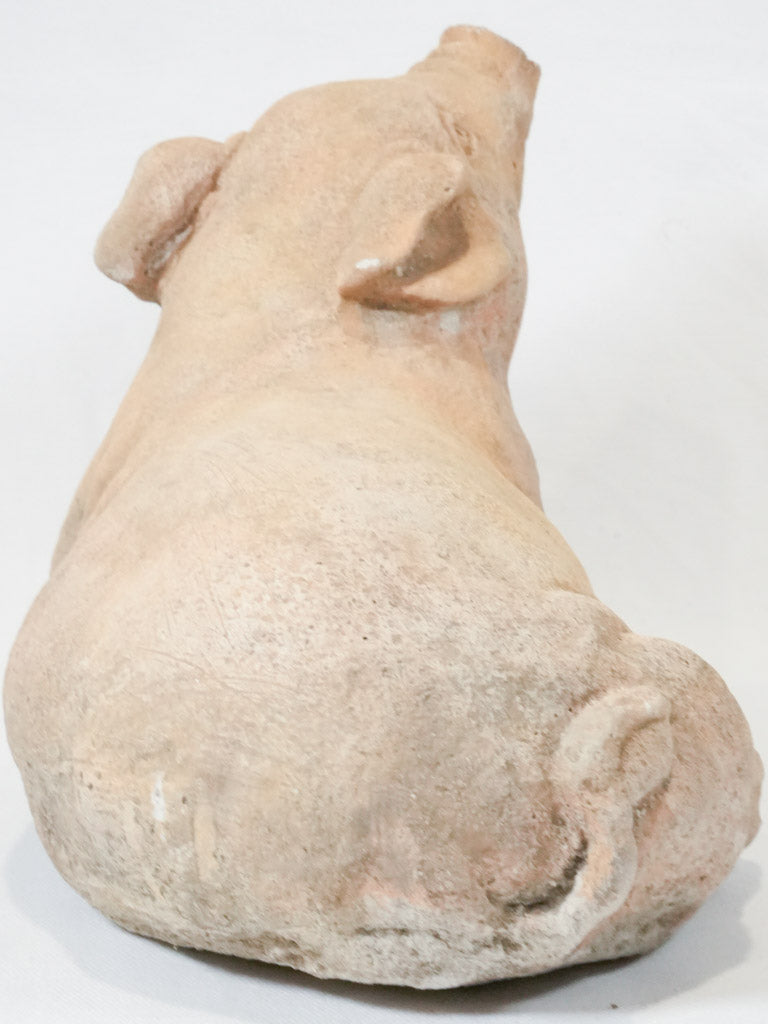 Timeless French sitting pig figurine