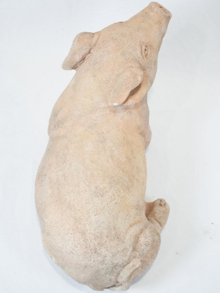 Classic decorative garden pig sculpture