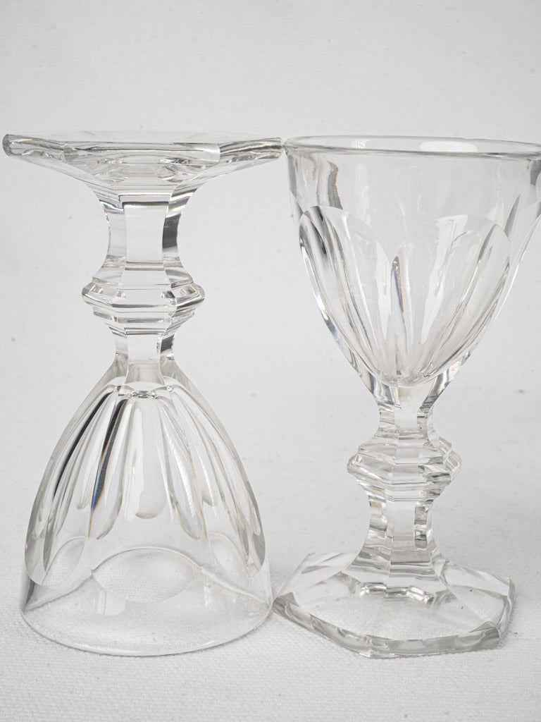 Set of Six Baccarat Harcourt Crystal Liqueur Glasses - 4"