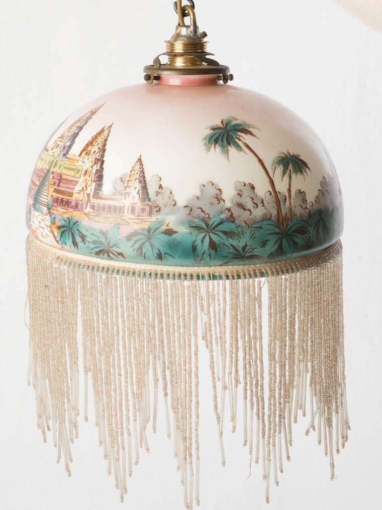 1920s romantic beaded fringe light