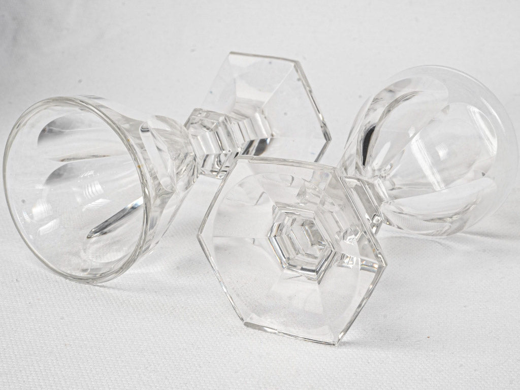 Sophisticated clear crystal barware