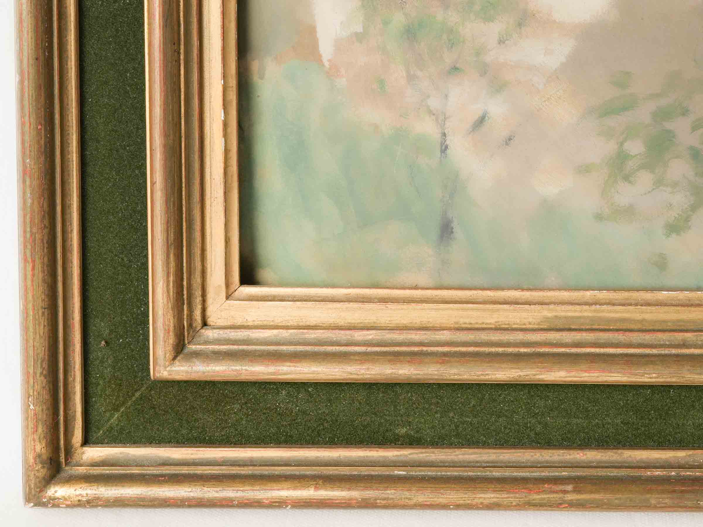 Serene Mediterranean Landscape, Oil on Panel by Maurice Miniot, Signed and Dated 1935 - 24¾" x 28¾"