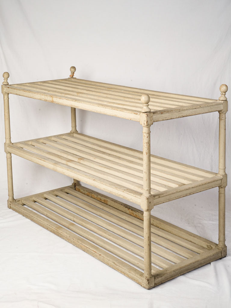 Generous Early 19th Century French Open-Slat Shelf - 38½" x 59½"