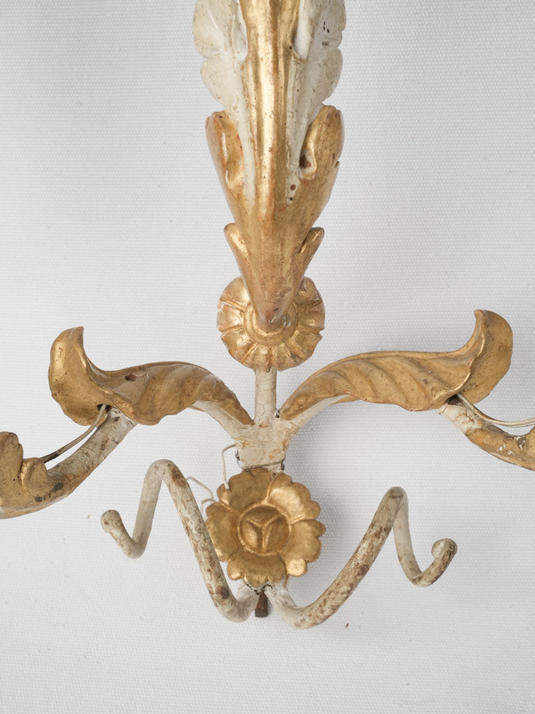 Ornate detailed floral light fixtures