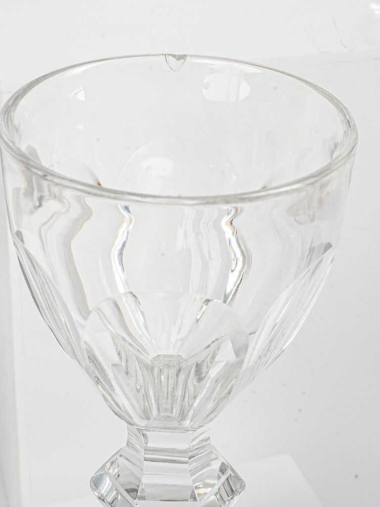 Set of Twelve Baccarat Harcourt Crystal Liqueur Glasses In Two Matching Sizes