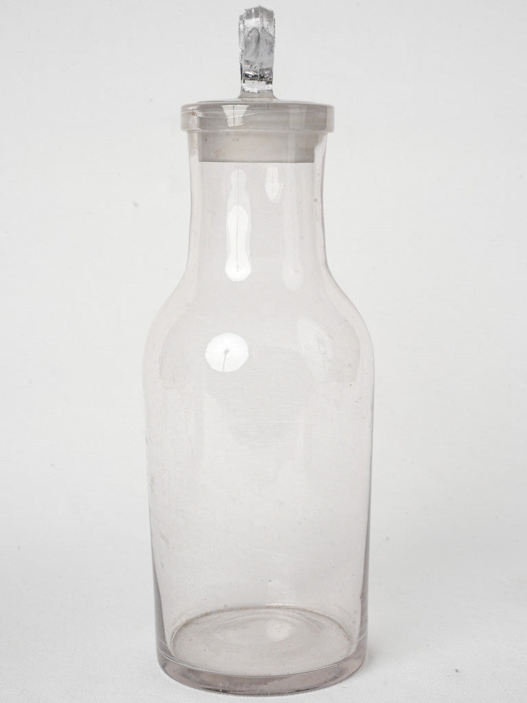 Early 20th-century pressed glass jar