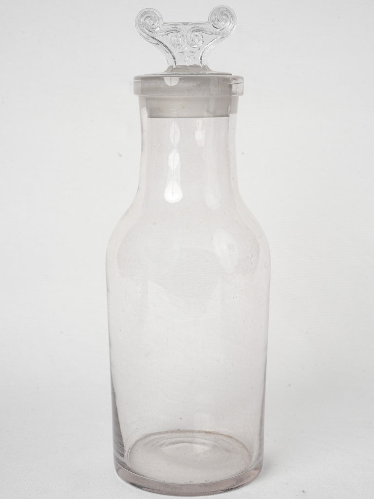 Intricate butterfly handle glass jar