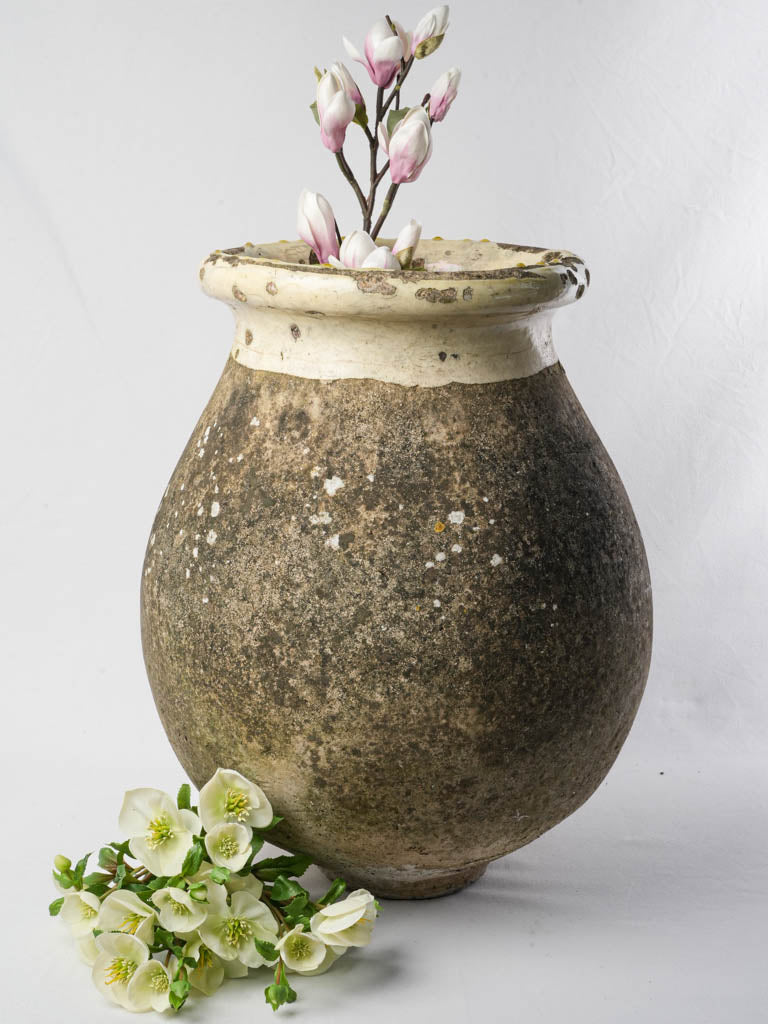 Rustic antique French Biot jar