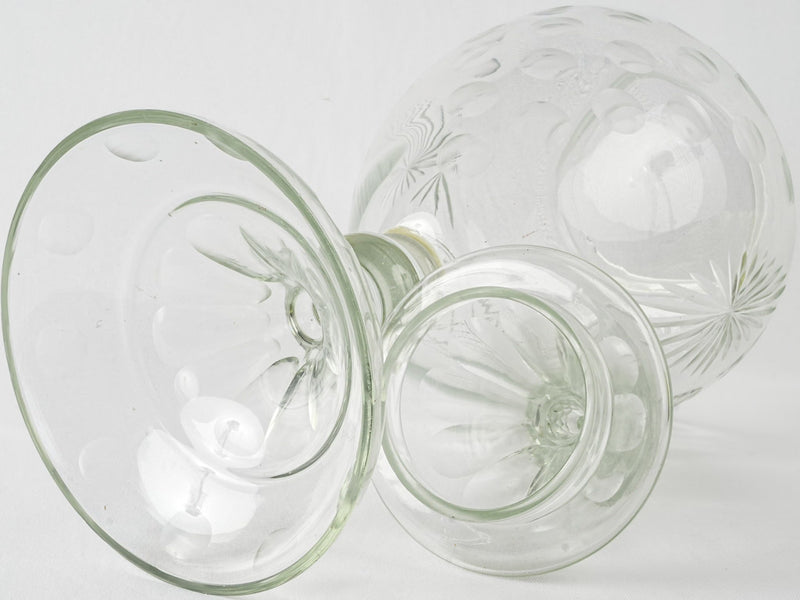 Unique blown glass apothecary jar