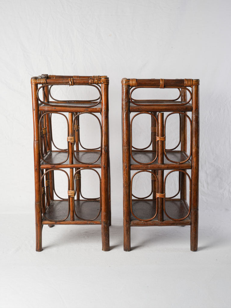 Lightly aged patina shelving