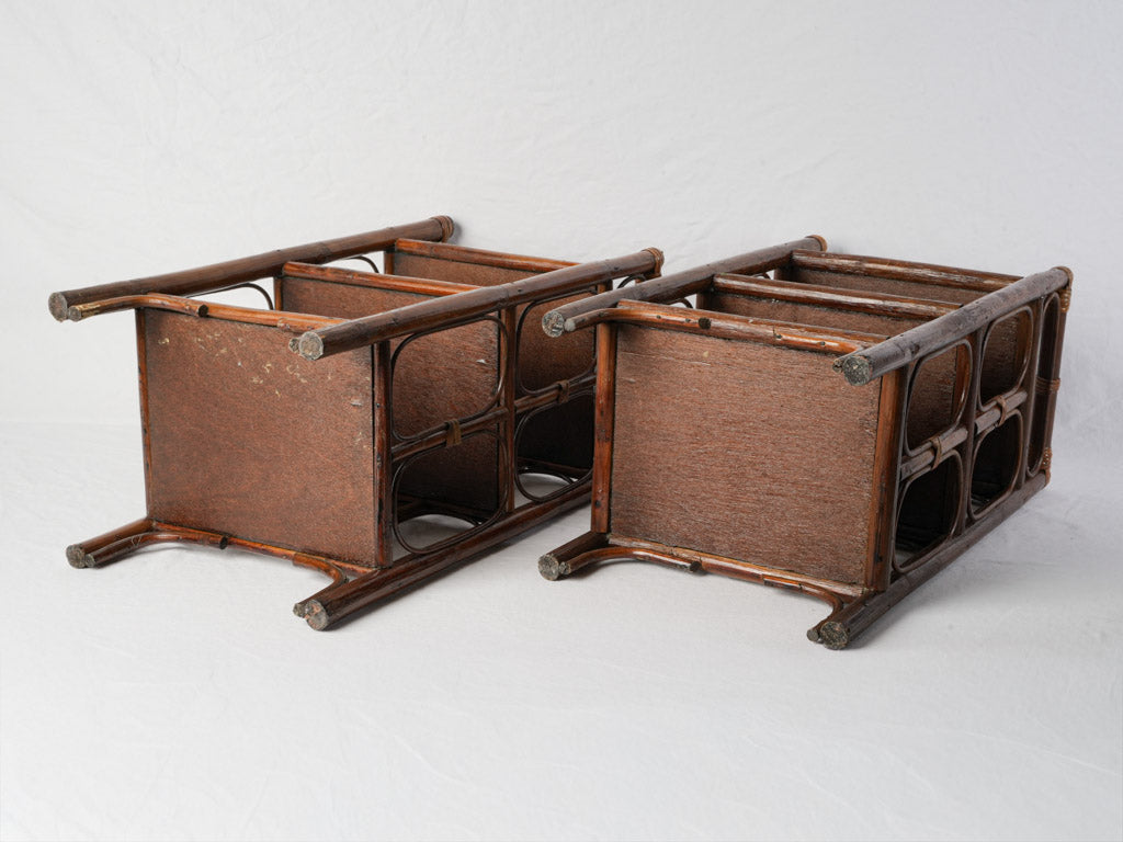 Warm-toned bohemian storage units