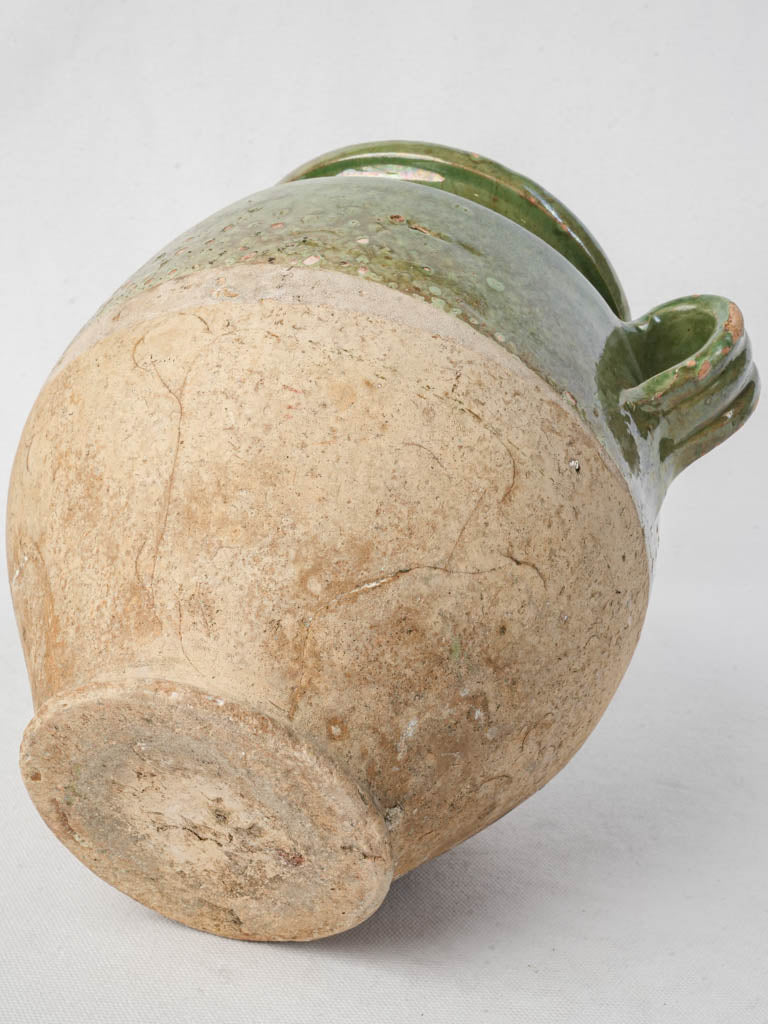 Authentic rustic French confit pottery