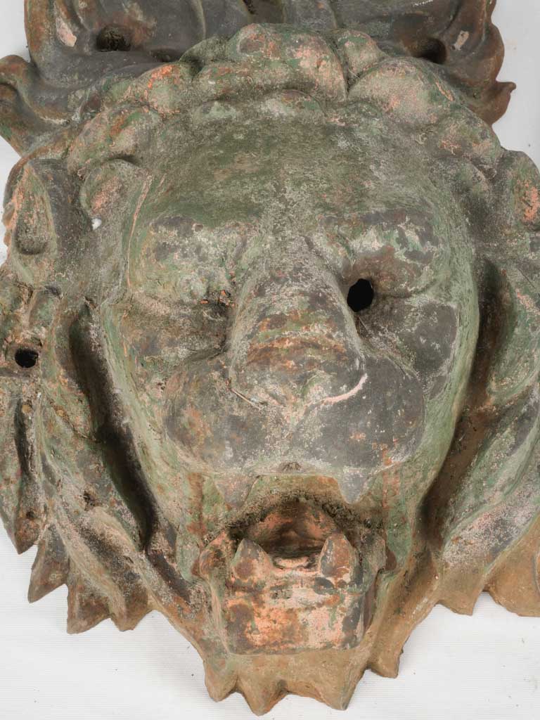 Unique bridge ornament, historic Paris lion