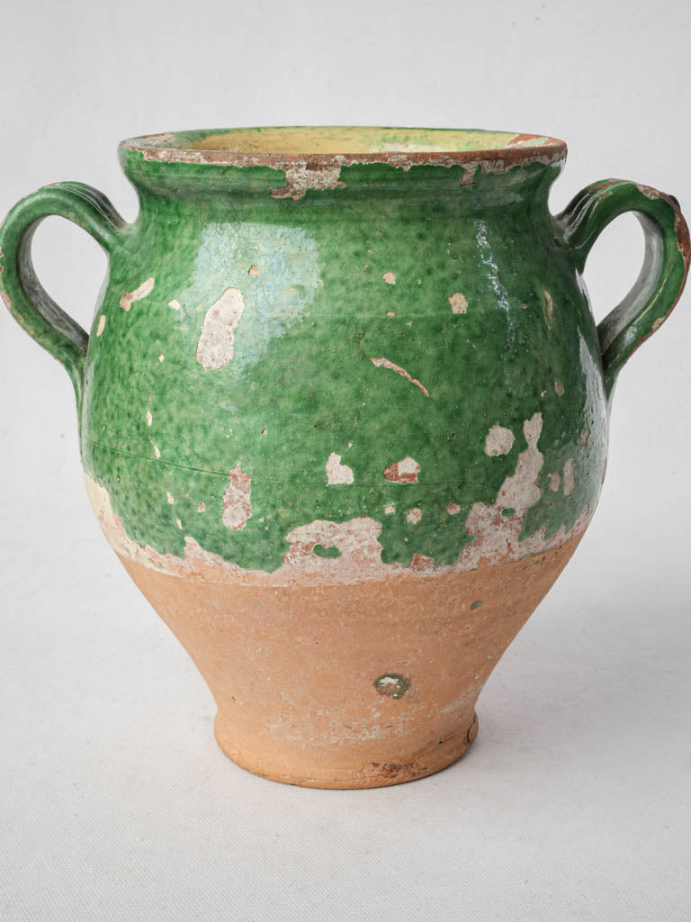 Sculptural handles terracotta vessel  