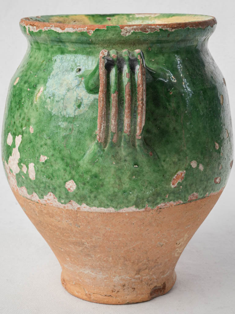 Authentic aged French clay pot  