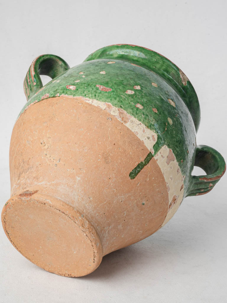 Handcrafted rustic French confit pot  
