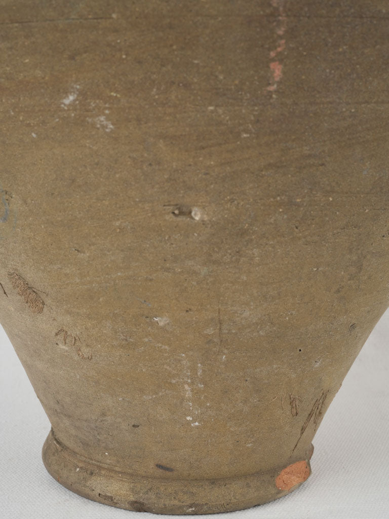 Time-worn Matte Glazed Olive Preserving Pot
