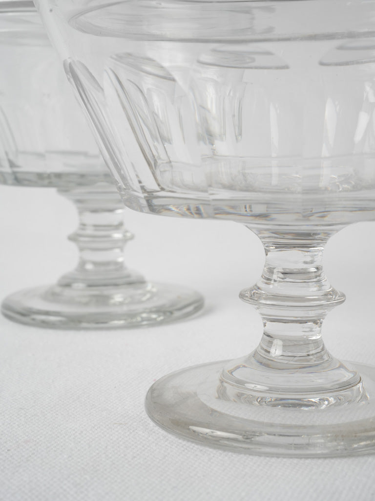 Ornate, historical, Lalique-style candy jars
