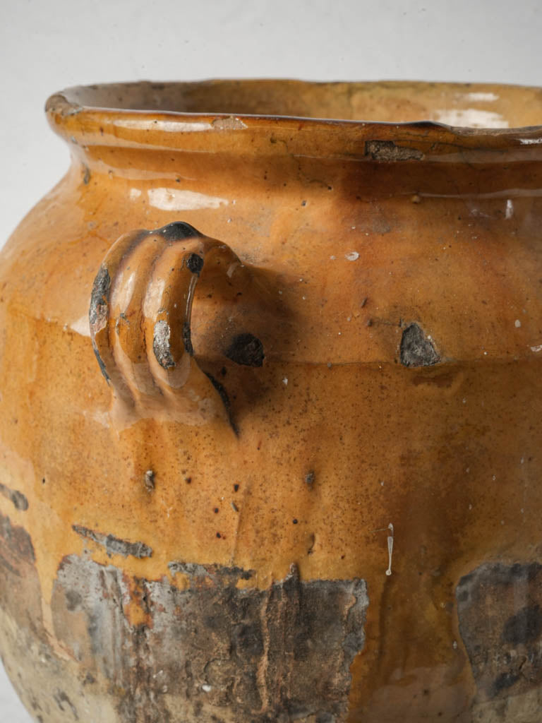 Hand-thrown loop-handled confit
