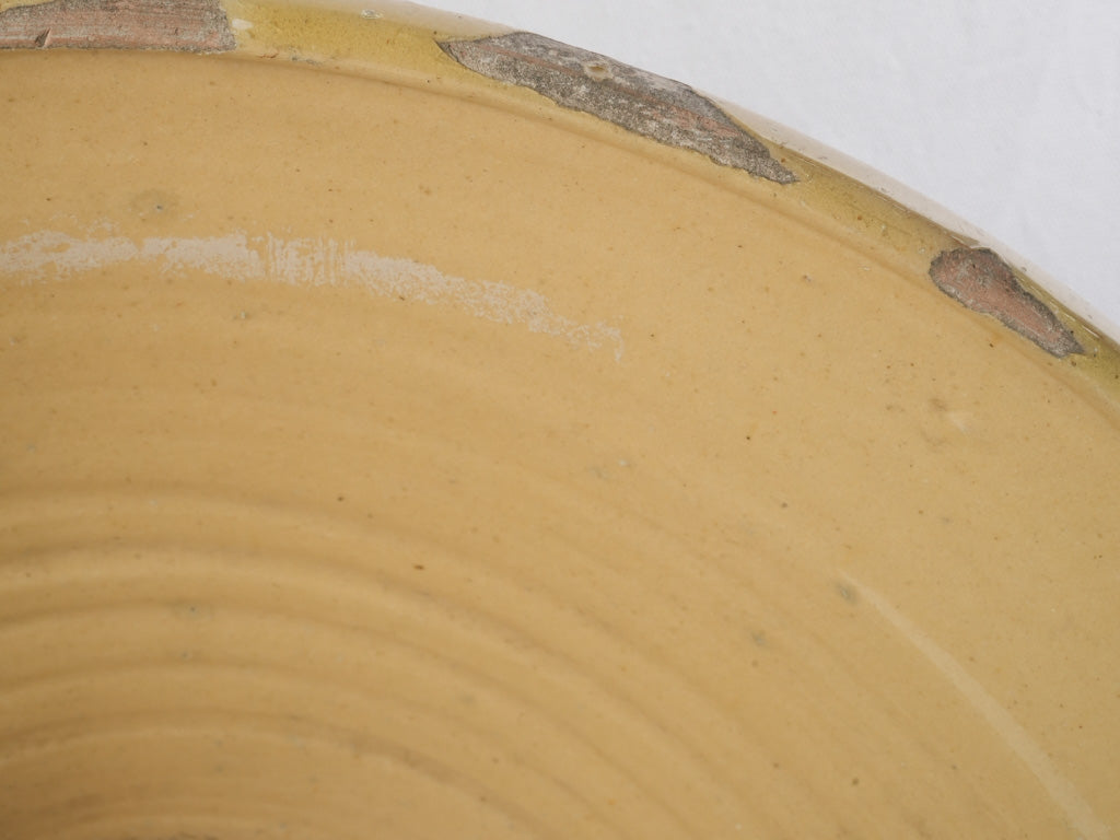 Soft yellow utilitarian ceramic bowl