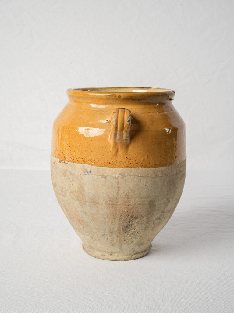 French Confit Pot w/ Lustrous Honey Glaze, Early to Mid-20th Century - 10¼"