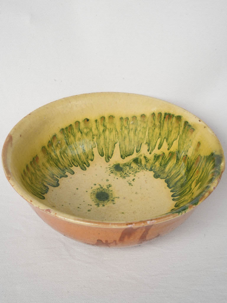 Vibrant marbled Vallauris salad bowl