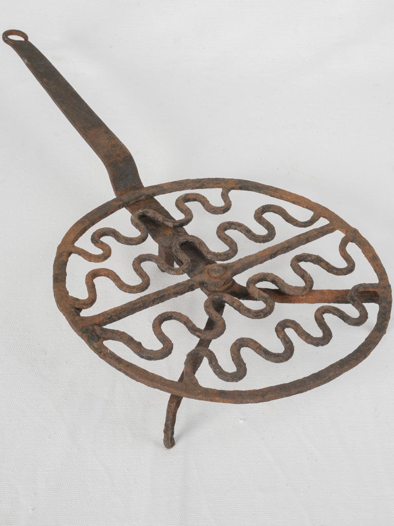 Antique French wrought iron grill