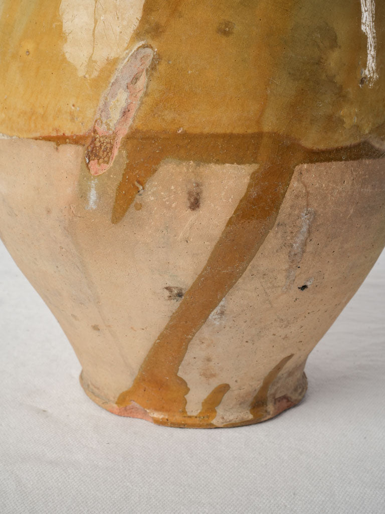 Classic ovoid form glazed jar