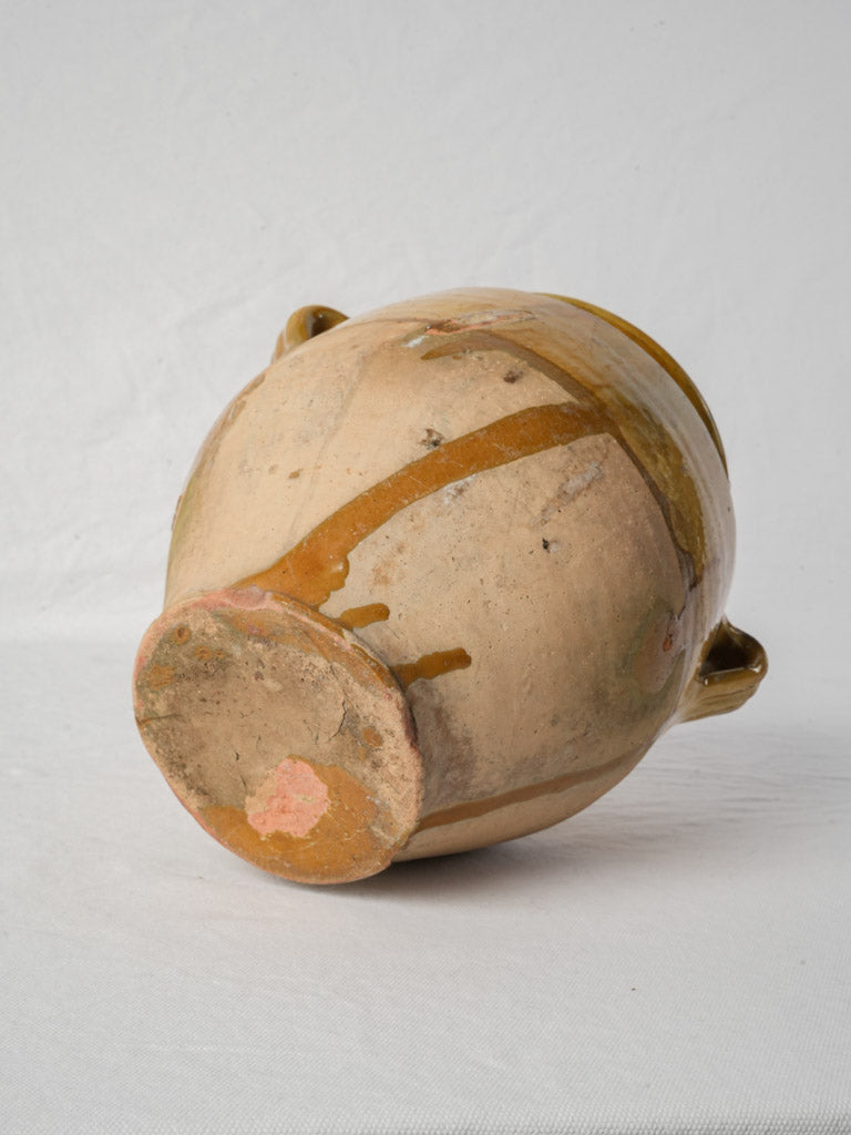 Weathered artisan terracotta container