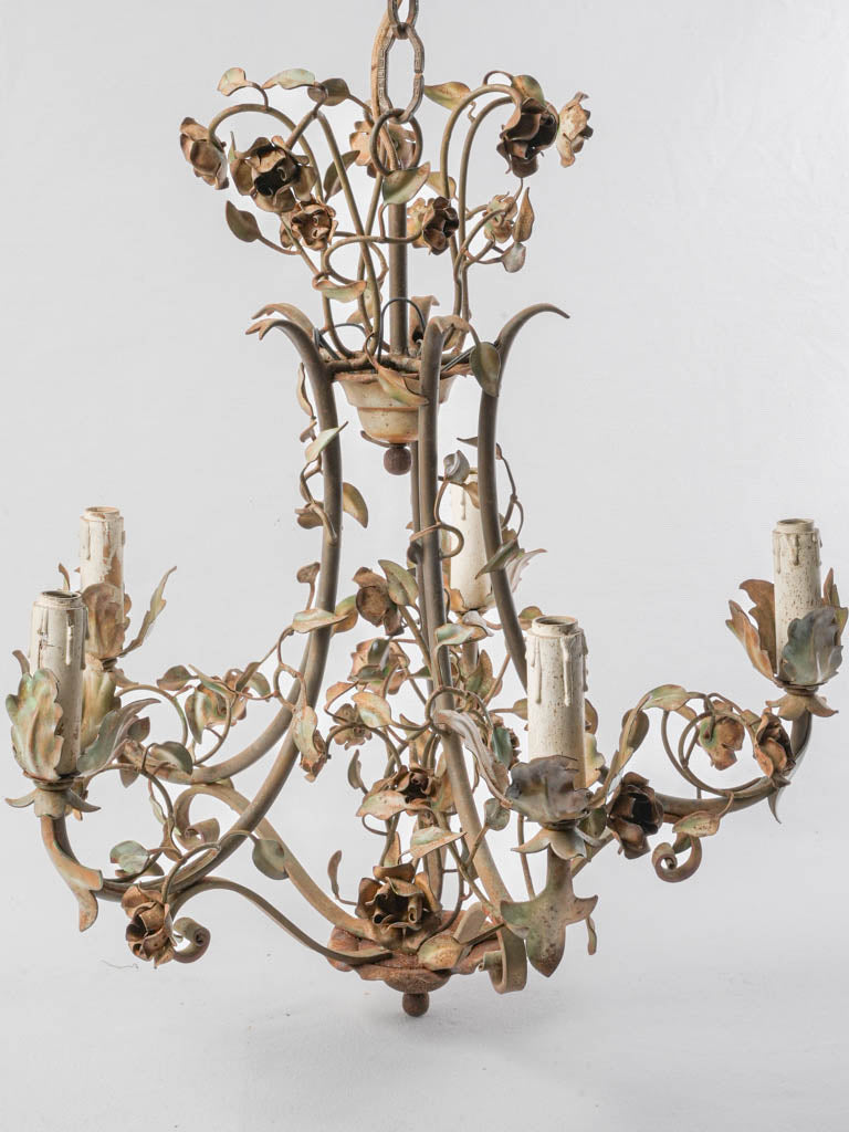 Timeworn mid-century lighting fixture