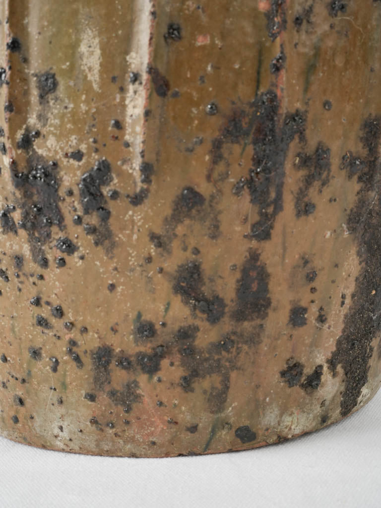 Charming French pottery oil container