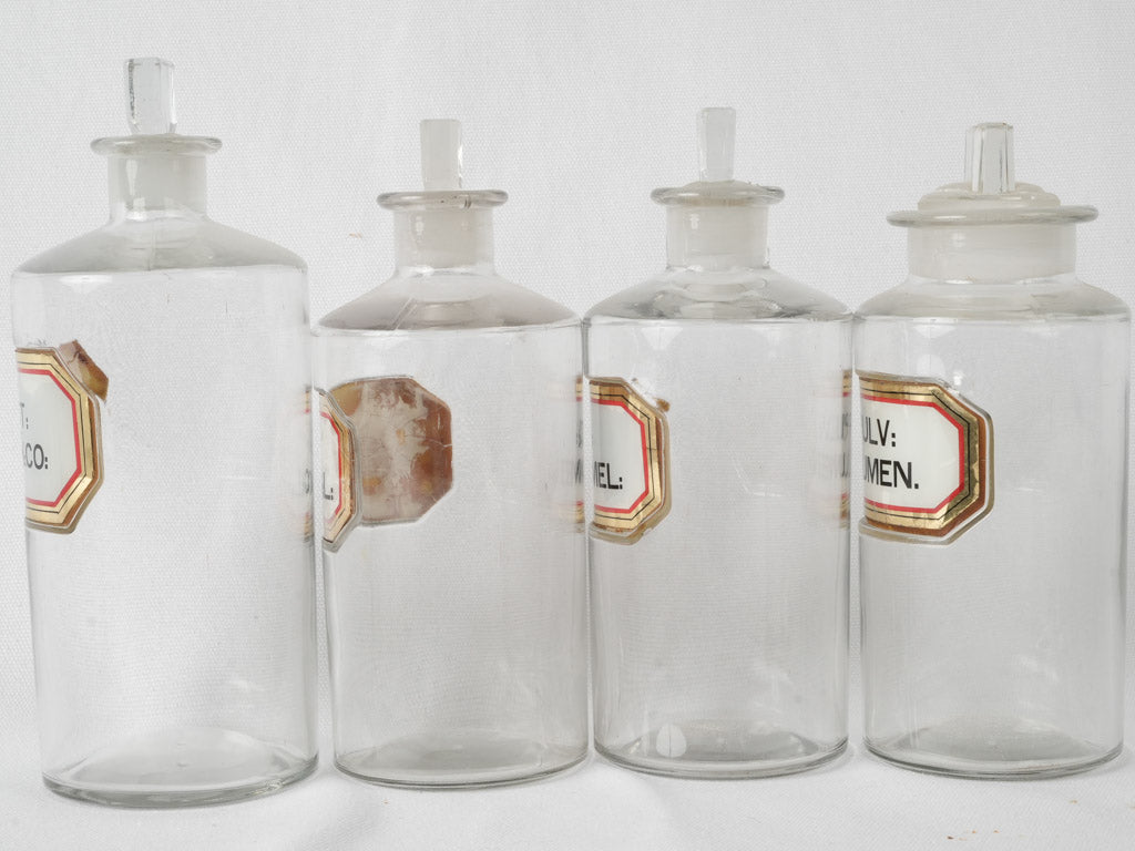 Original high-end French pharmacy glassware
