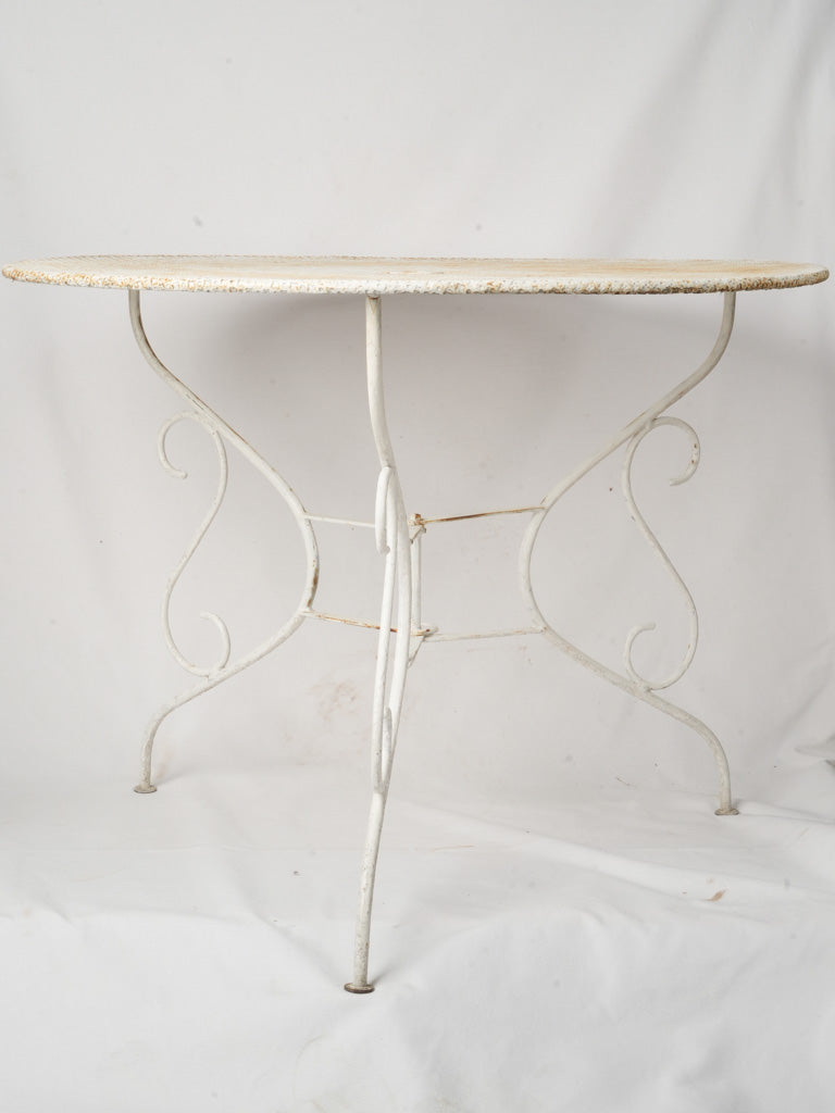 Patinaed mid-century garden furniture