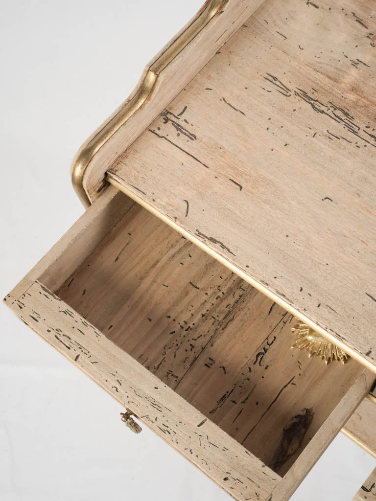 Shabby chic movable bar cart