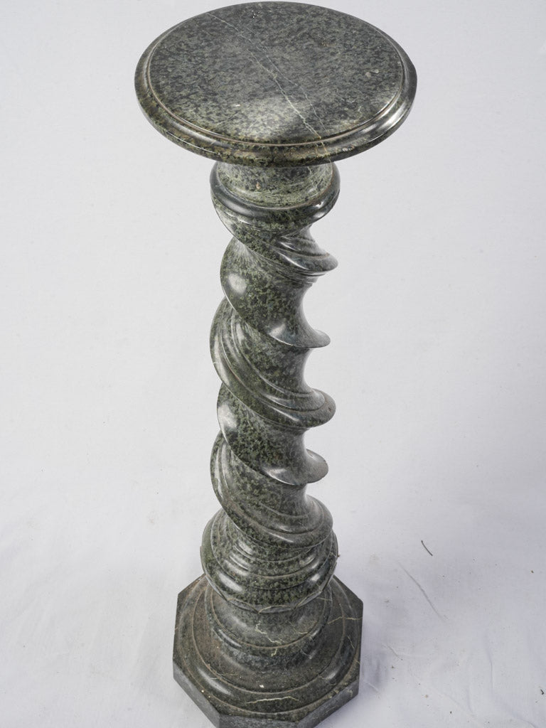 Bold twisted column pedestal