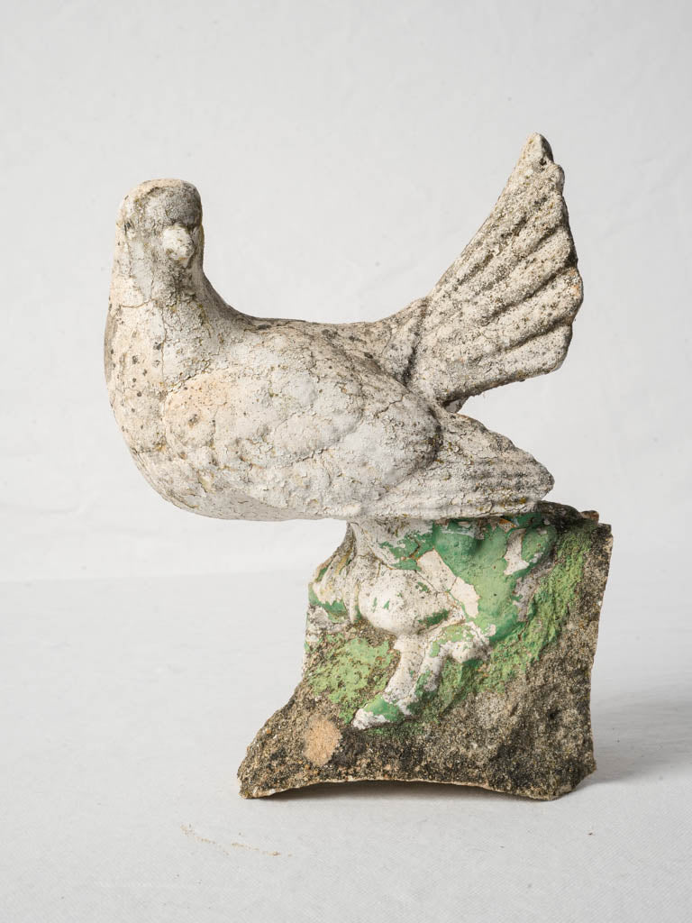 Vintage white concrete sculpture