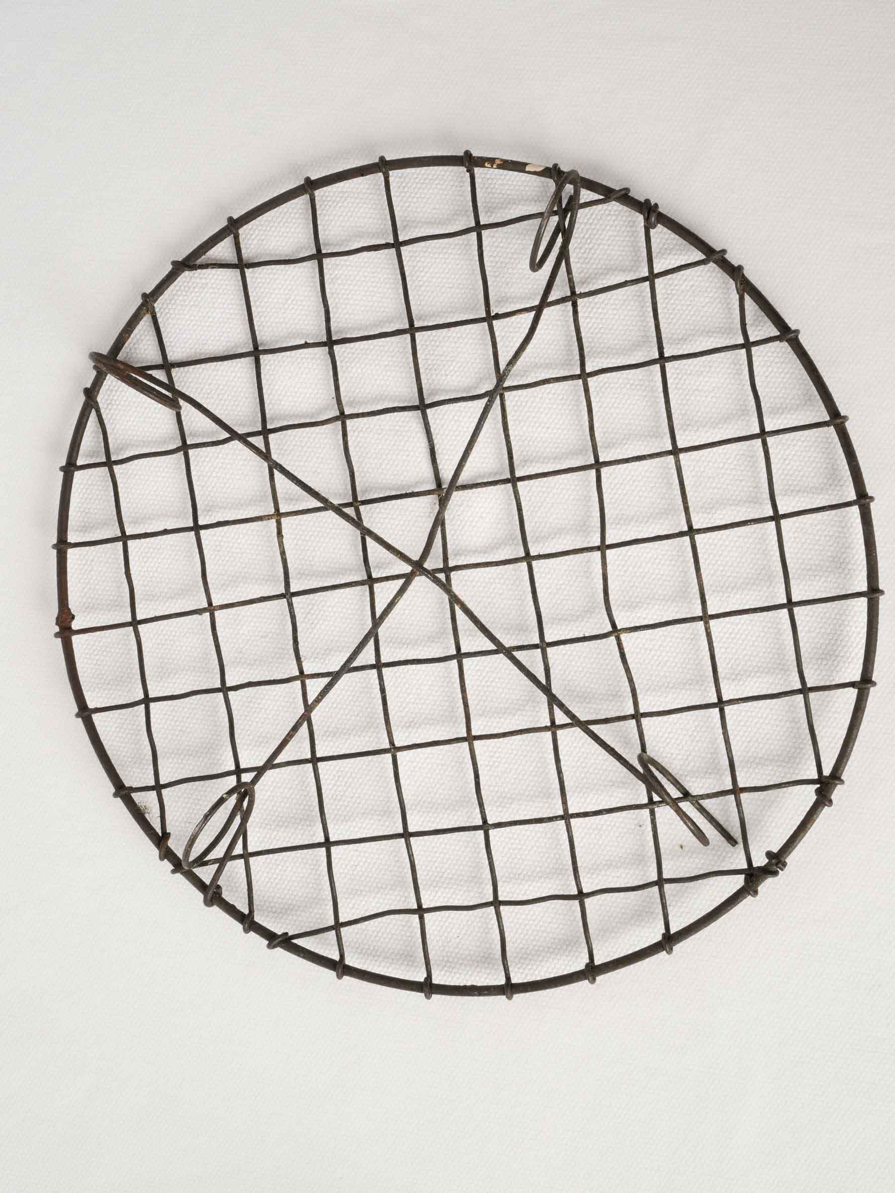 Small French Wirework Grille Late 19th Century Provence