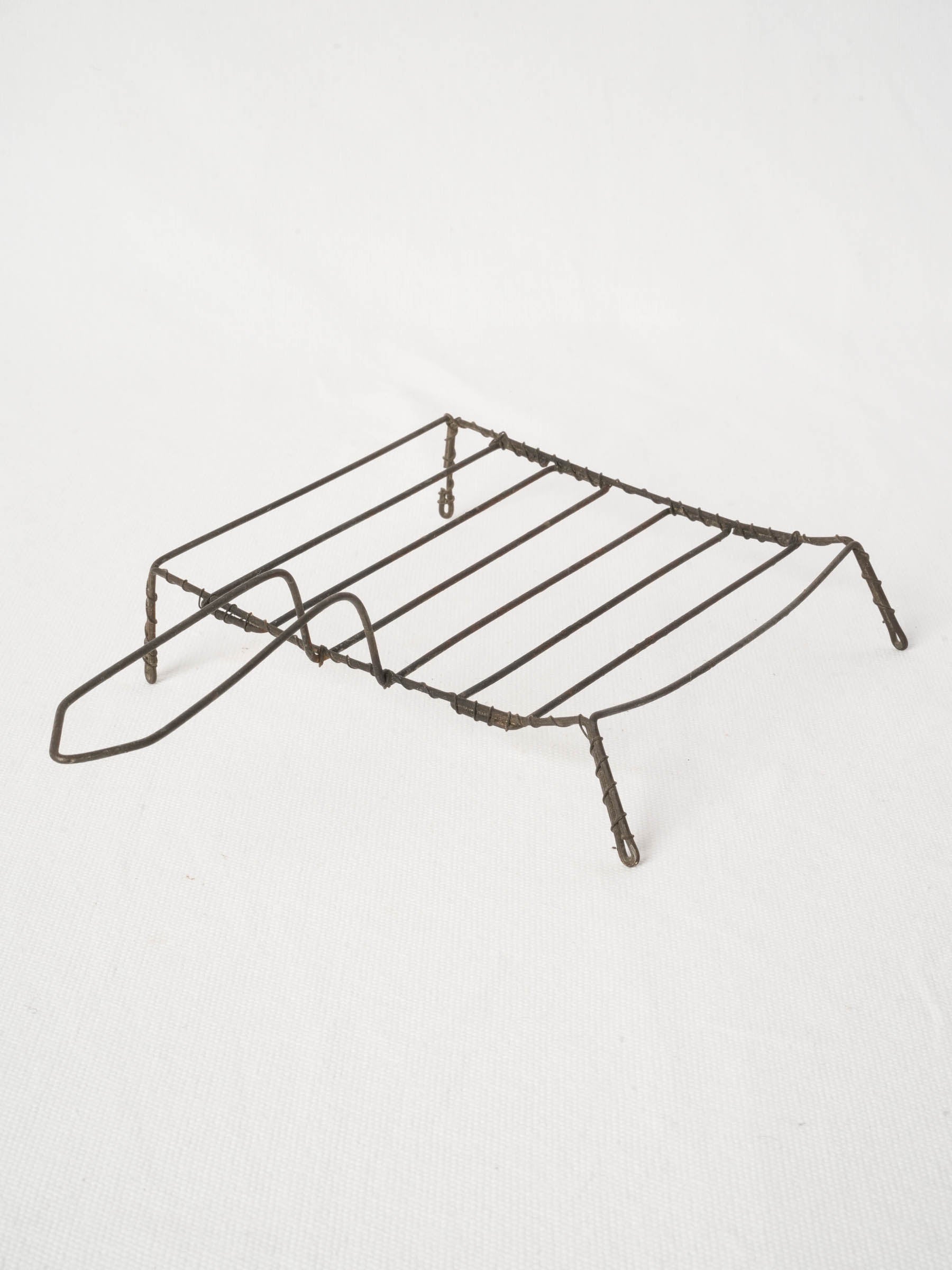 Antique French Iron Fireplace Cooking Grill